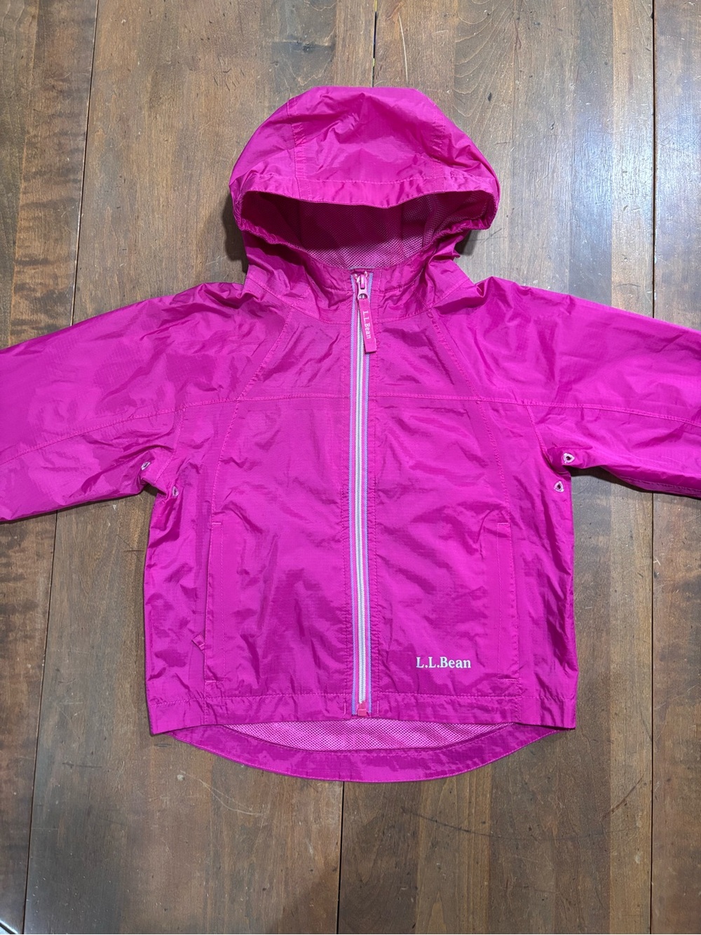 L.L. Bean Kids Bright Pink Hooded Jacket